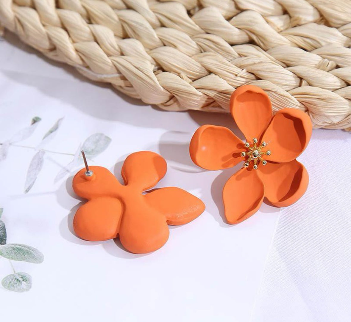 Aretes Flor Gigante