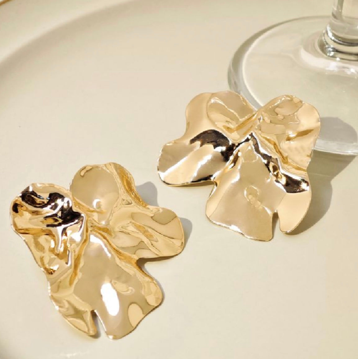 Aretes hoja