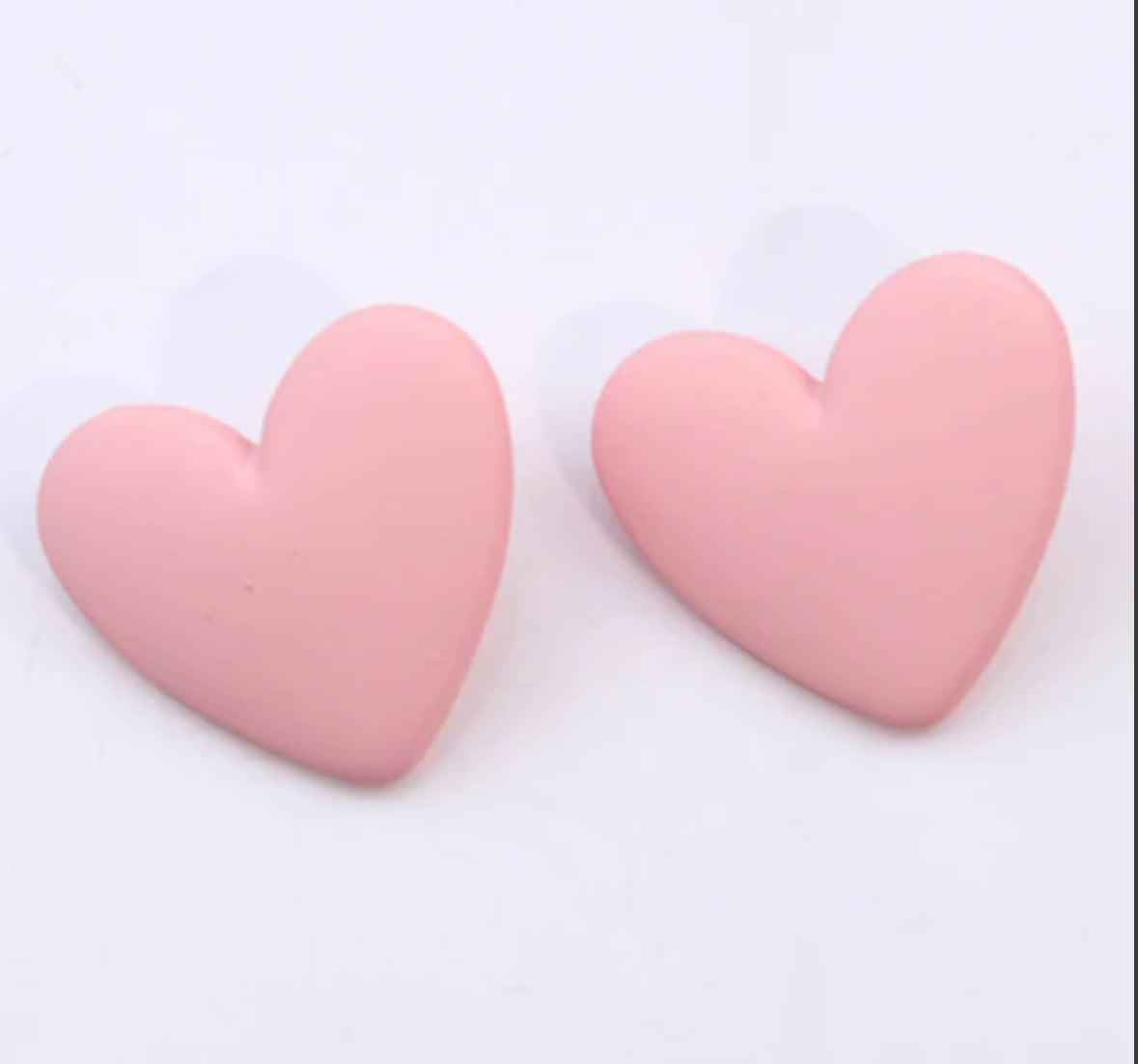 Aretes corazón gigante