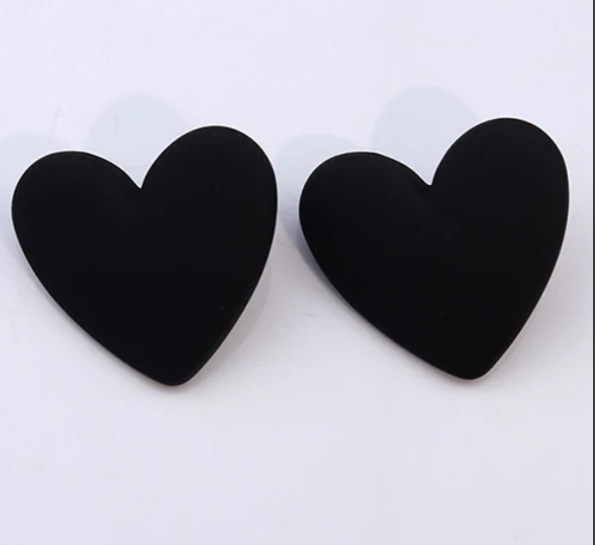 Aretes corazón gigante