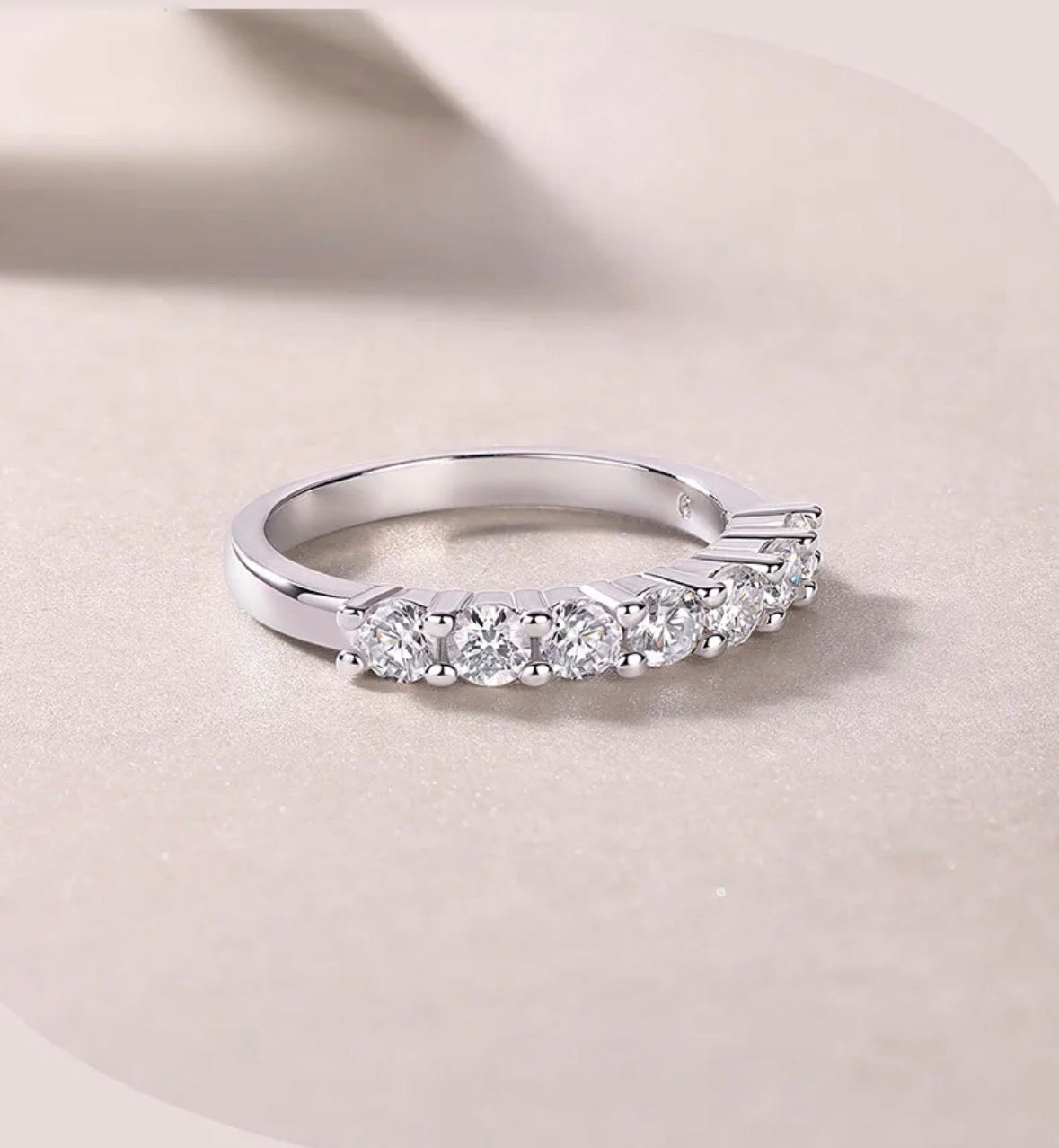 Media Churumbela Corte Redondo Moissanita 0.7 ct