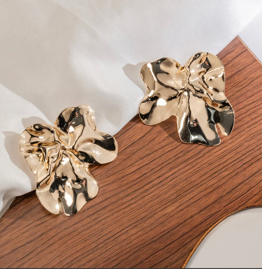 Aretes hoja