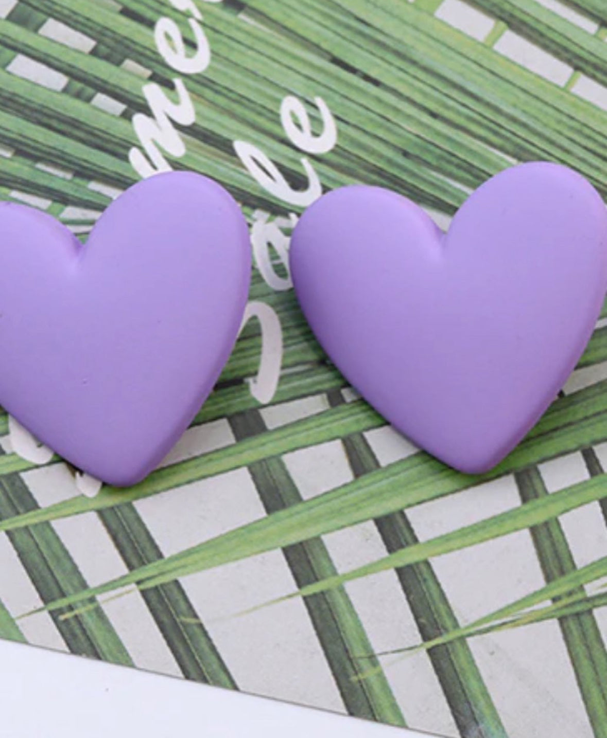 Aretes corazón gigante