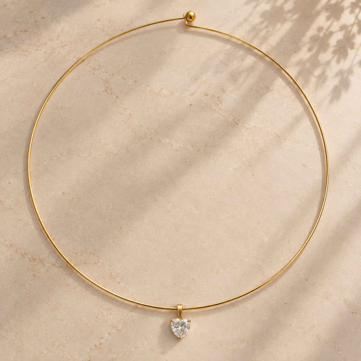 Choker Rígido Corte Corazón