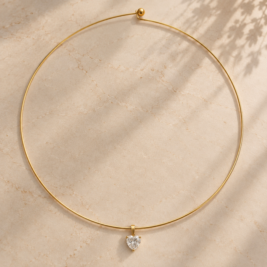 Choker Rígido Corte Corazón