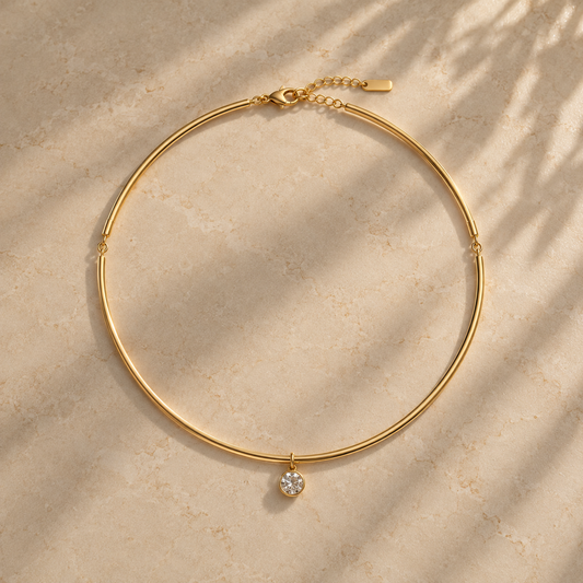 Choker Semirigido Corte Redondo